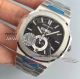 KM Factory New 5726 Patek Philippe Nautilus Annual Calendar Black Face Swiss Replica Watches (3)_th.jpg